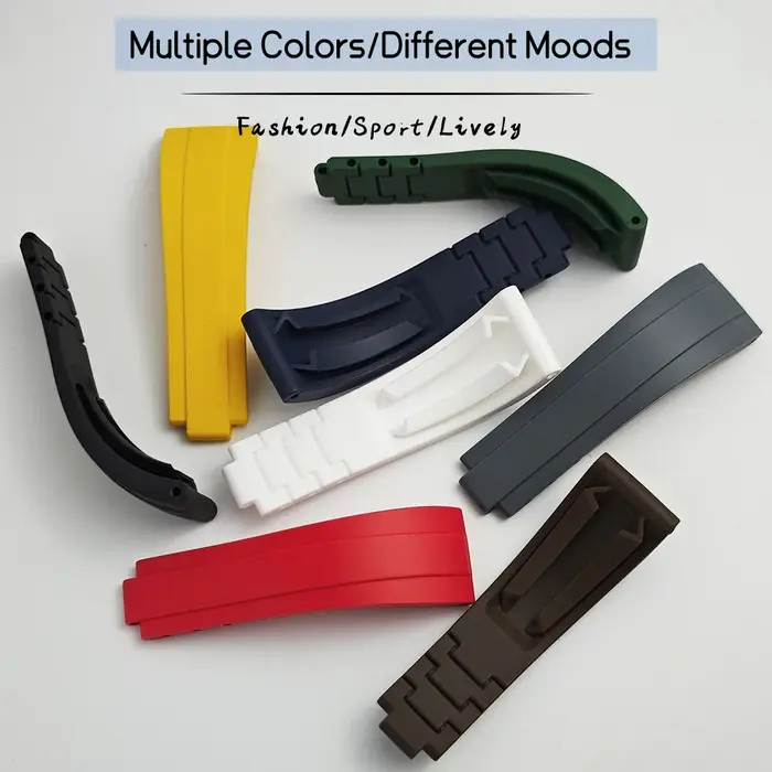 Bracelet de montre en caoutchouc naturel de qualité