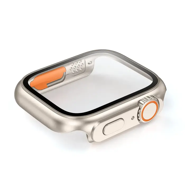 Verre + boîtier pour Apple Watch 44mm 45mm 41mm 40mm 42mm 38mm couvercle de protection d'écran changement Ultra pare-chocs iWatch série 9 8 7 SE 6 5 4
