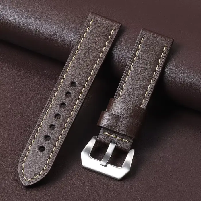 Bracelet de montre en cuir véritable, 18mm 20mm 22mm 24mm, pour Bracelet de Sport Panerai, Vintage, 