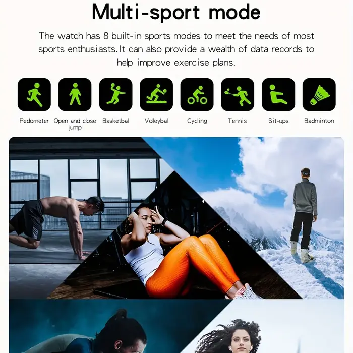 Montre connectée sport 2026 avec écran couleur