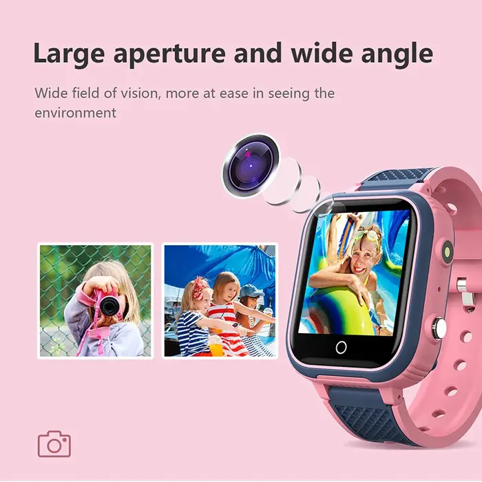Montre connectée 4G pour enfants, GPS, WIFI, appel vidéo, SOS, étanche IP67, 1 Go + 8 Go, caméra, moniteur, tracker de localisation, montre téléphone