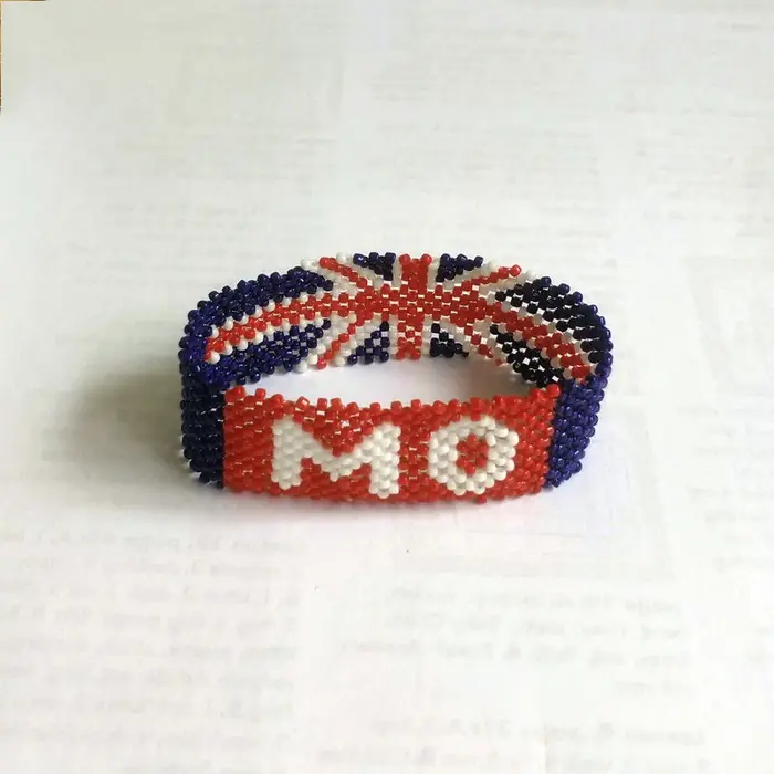 ABL049, personnalisé jeu de Marathon Osako Kenya drapeau Miyuki perles de rocaille élastique fait à la main chanvre tissé Hippy hommes femmes Bracelets de course