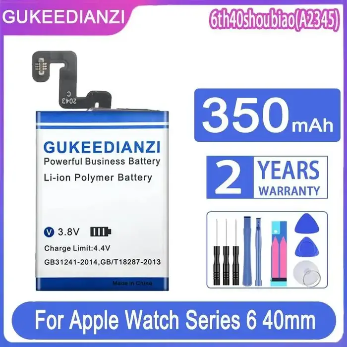 Batterie Ultra GPS 300-700 mAh pour Apple Watch Series 41MM 44MM 45MM SE SE2 1 2 3 4 5 6 7 8 9 40MM LTE 38MM 42MM