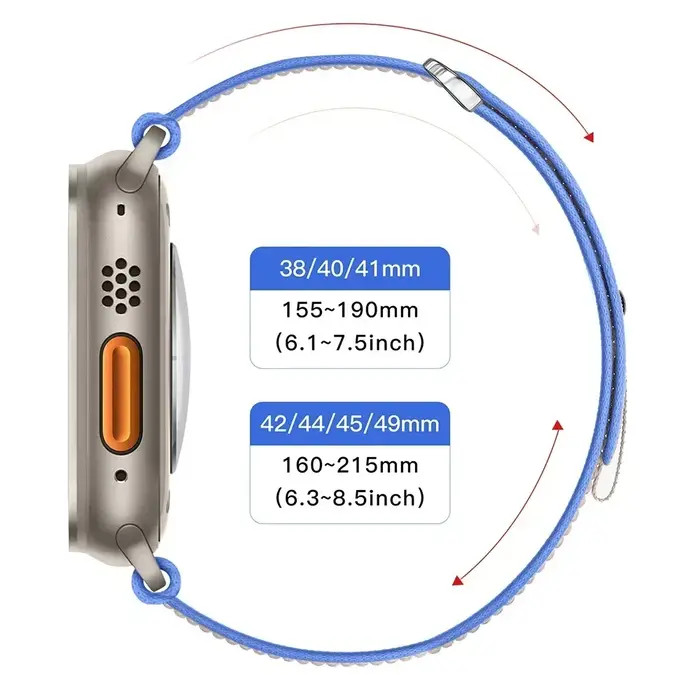 Bracelet Trail Loop pour Apple Watch Ultra 2 49mm série 9 8 7 45mm 41mm