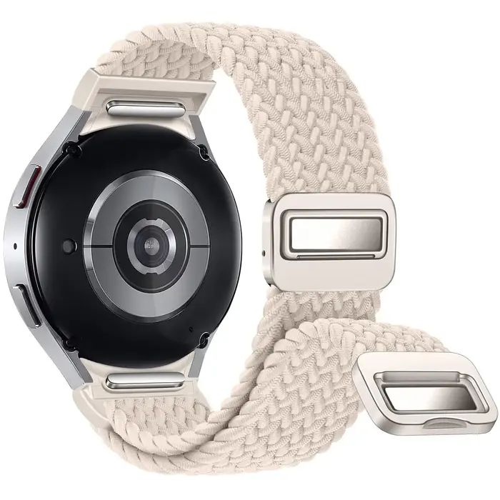 Bracelet pour Samsung Galaxy Watch 7 6 5 4 44mm 40mm/5 pro, tressé magnétique, Galaxy watch6 watch4 