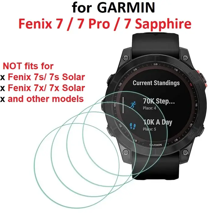 Protecteur d'écran pour montre connectée Garmin Fenix ​​7 / Fenix ​​7S Pro / Fenix ​​7X, Film de pro