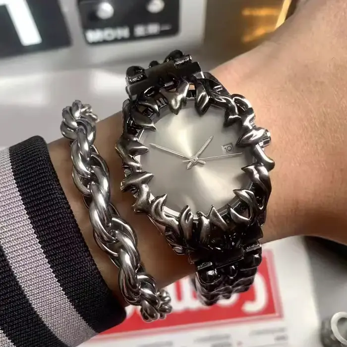 Montre-bracelet à quartz vintage pour homme