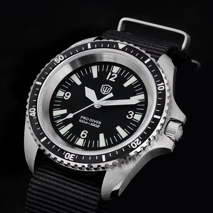 Watchdives WD1980 V3 montre Vintage VH31 mouvement à Quartz montres en acier inoxydable saphir lumineux 10Bar montre-bracelet étanche