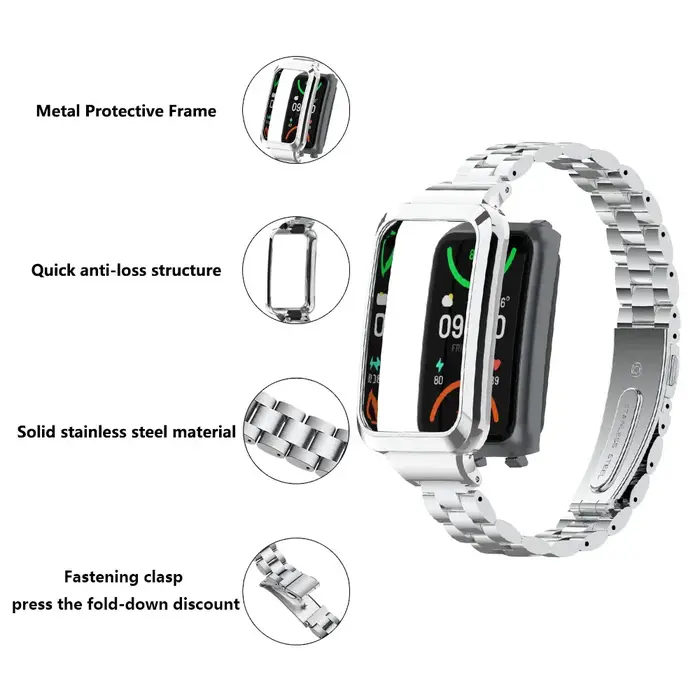 Bracelet en métal de luxe pour Oppo Band 2