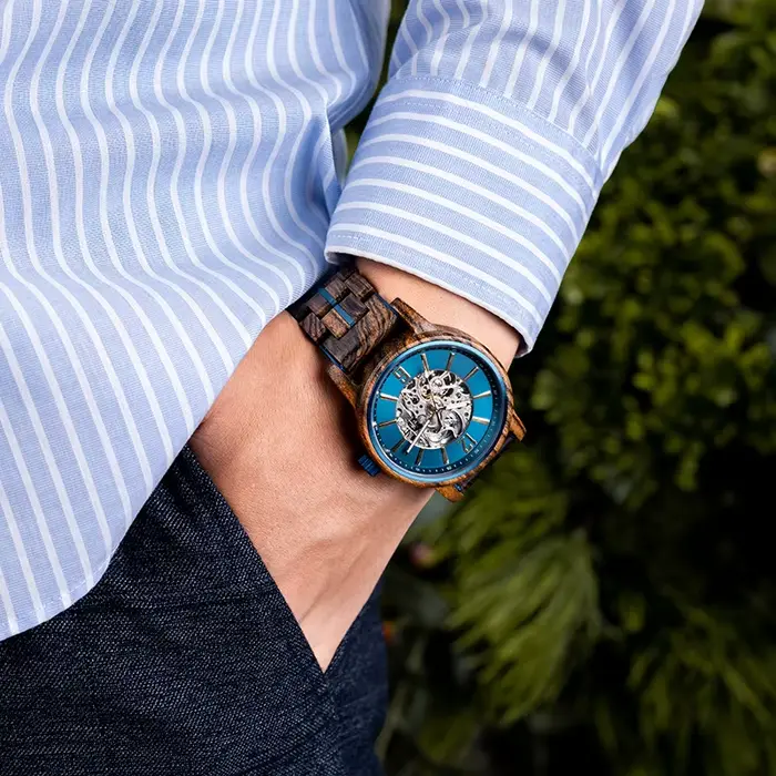BOBO BIRD nouvelles montres mécaniques pour hommes en bois véritable luxe squelette montre automatique personnalisé homme cadeau pour noël relojes mecánicos