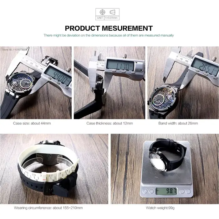 Montre analogique sportive MEGIR Orange pour homme