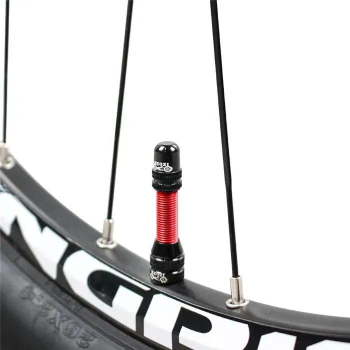 MUQZI 2 pièces 60mm Valve Schrader vtt vélo de route A/V Valve de jante Tubeless CNC Valve de roue p