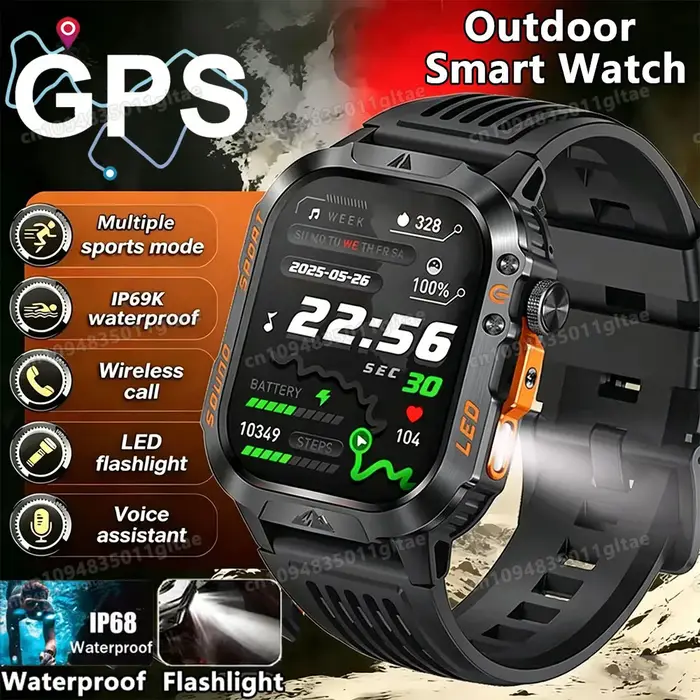 Nouvelle Montre Connectée Militaire 2026 pour Hommes