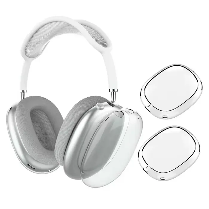 Pour AirPods Max étui Transparent souple TPU anti-rayures housse de protection pour Apple