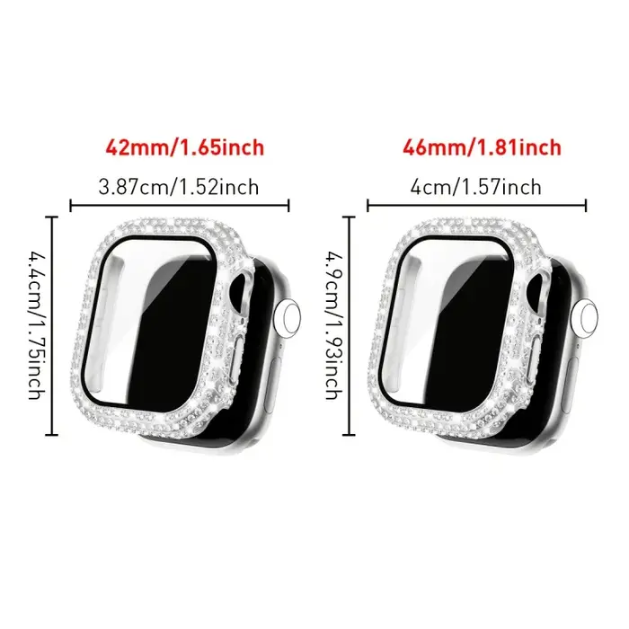 Coque de protection avec verre trempé pour Apple Watch Series 12 11 10 9 8 7 6 5 4 3 2 1 SE, 46 42 45 41 44 40 38 mm, coque pour montre connectée