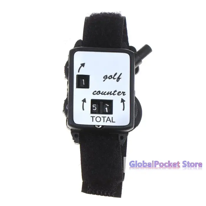 Compteur de score de golf avec bracelet en forme de montre, compteur mécanique de score, compteur de