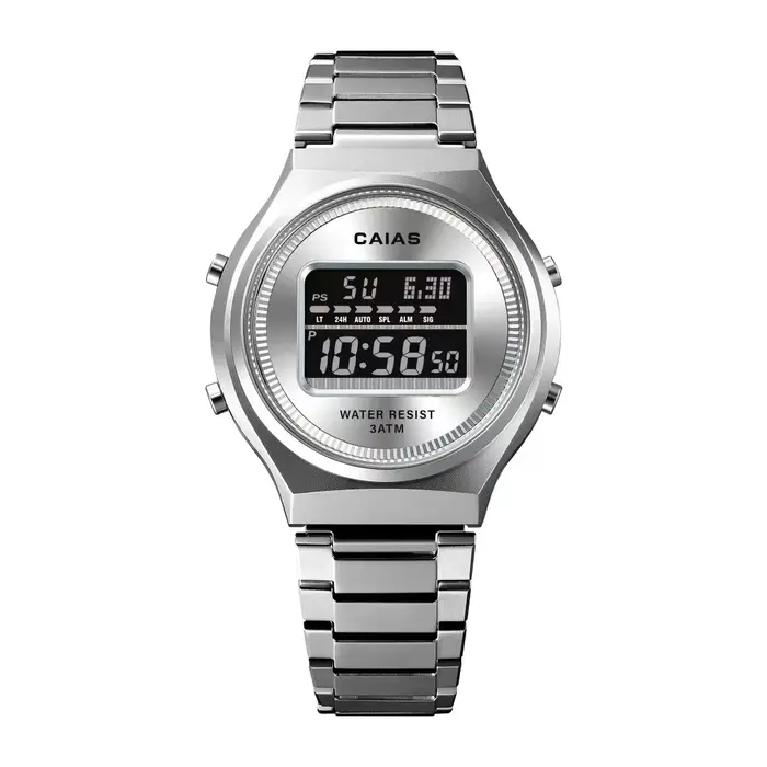 CAIAS Montre numérique de sport décontractée unisexe avec affichage LED
