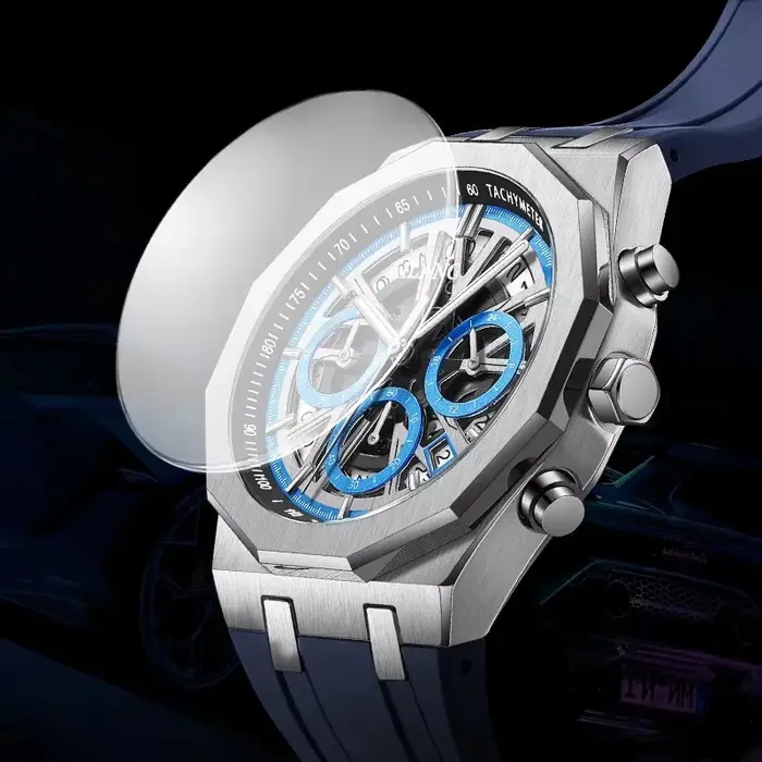 Reloj Hombre 2025 hommes Sport chronographe Montre en acier inoxydable avec Dates étanche lumineux