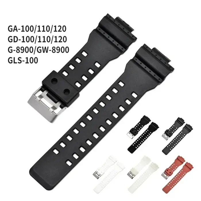 Bracelet en résine pour Casio G-SHOCK GA110 GA100 GA120 GD120 G-8900 GW-8900 GLS-100