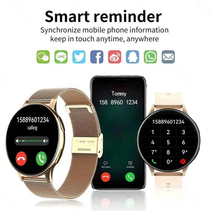 Montre intelligente de charge sans fil pour hommes et femmes