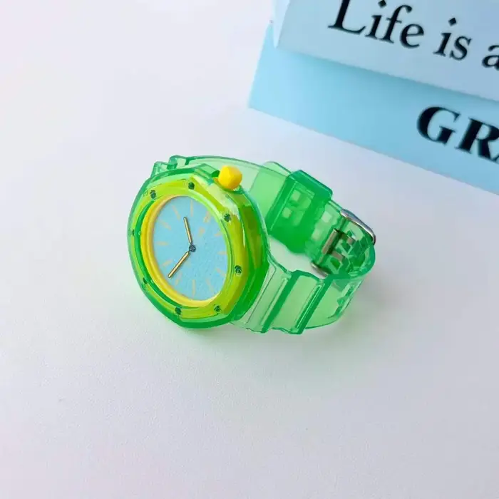 Bracelet de montre transparent pour Swatch x AP Royal Pop