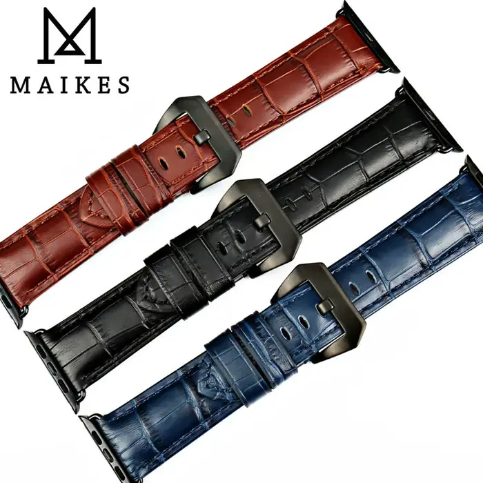 MAIKES – bracelets de montre en cuir de vache véritable