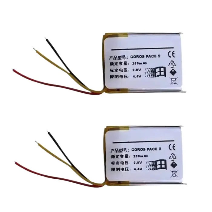 Nouvelle batterie de montre intelligente 3.8V 250mAh pour COROS PACE 2 Batteries de haute qualité