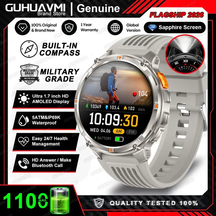 Nouvelle montre connectée T-Rex3 Pro 2026 avec batterie 1100 mAh