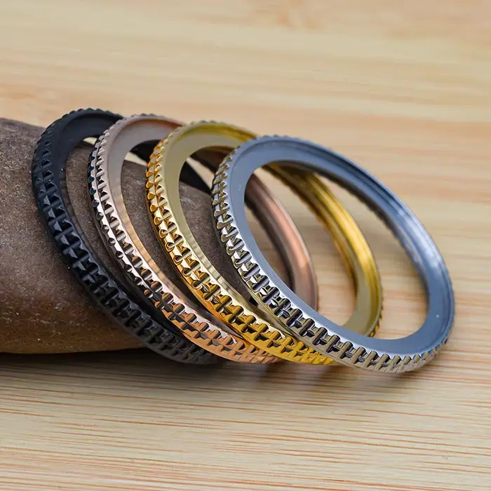 41mm * 32mm lunette Double anneau d'engrenage boîtier de montre jantes