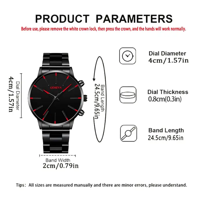 Montre pour hommes à la mode et décontractée