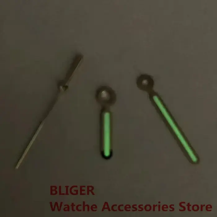 BLIGER – aiguilles de montre lumineuses vertes