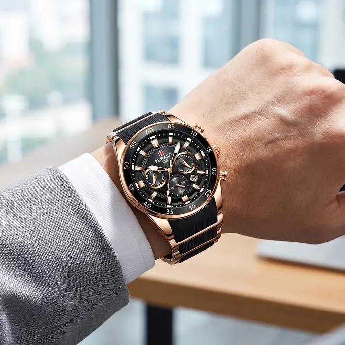 Montres de sport pour hommes à grand cadran