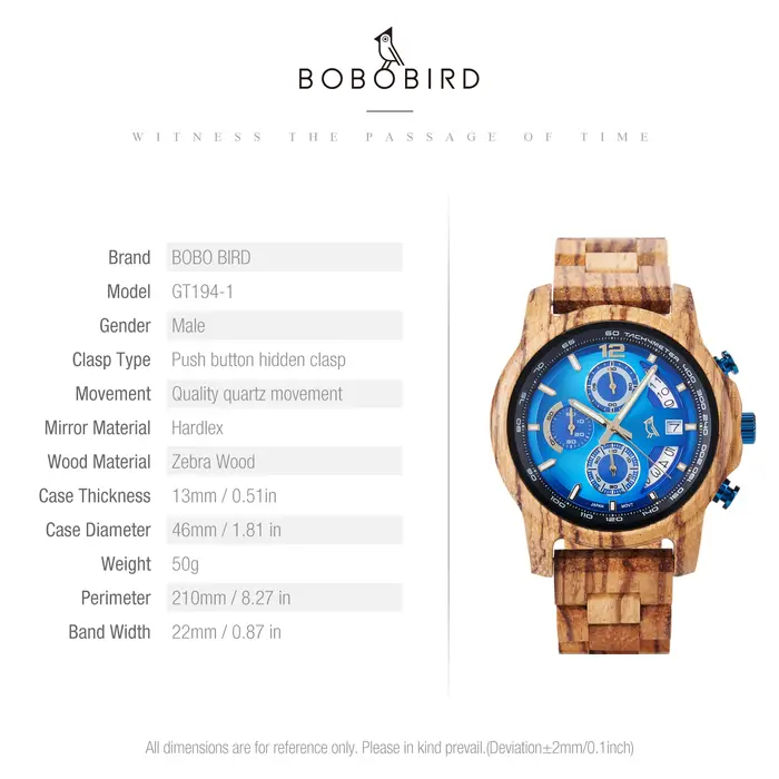 Montre en bois et quartz pour homme, style sport décontracté, avec date automatique, bracelet en boi
