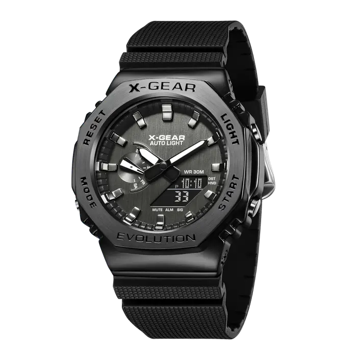 Montre numérique électronique unisexe de Sport, cadran en alliage, double affichage LED, heure mondi