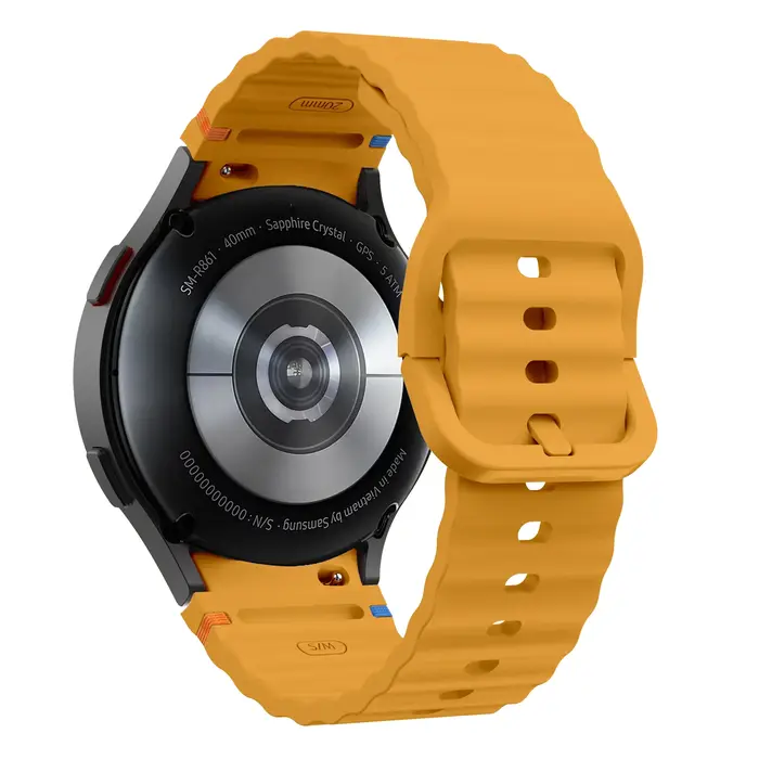 Bracelet en Silicone d'origine pour Samsung Galaxy Watch 7 FE 6 4 Classic 5 pro 44mm 40mm 43mm 47mm 
