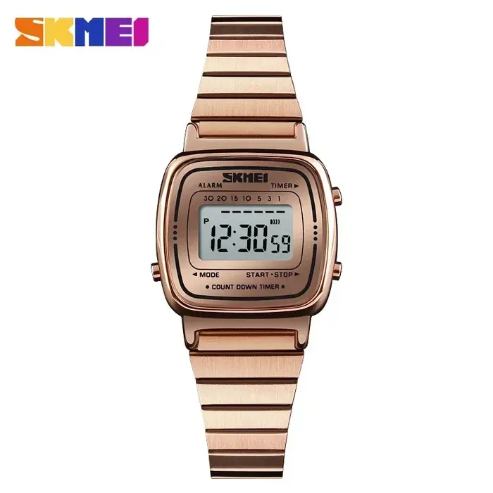 Skmei-Montre numérique étanche à petit cadran pour femme