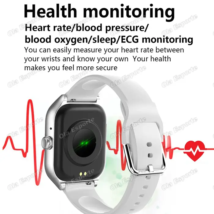 Nouvelle montre intelligente de sport, étanche, montre connectée de fitness, appel sans fil, moniteur de fréquence cardiaque, montre pour hommes et femmes, compatible avec iOS et Android, Ht30