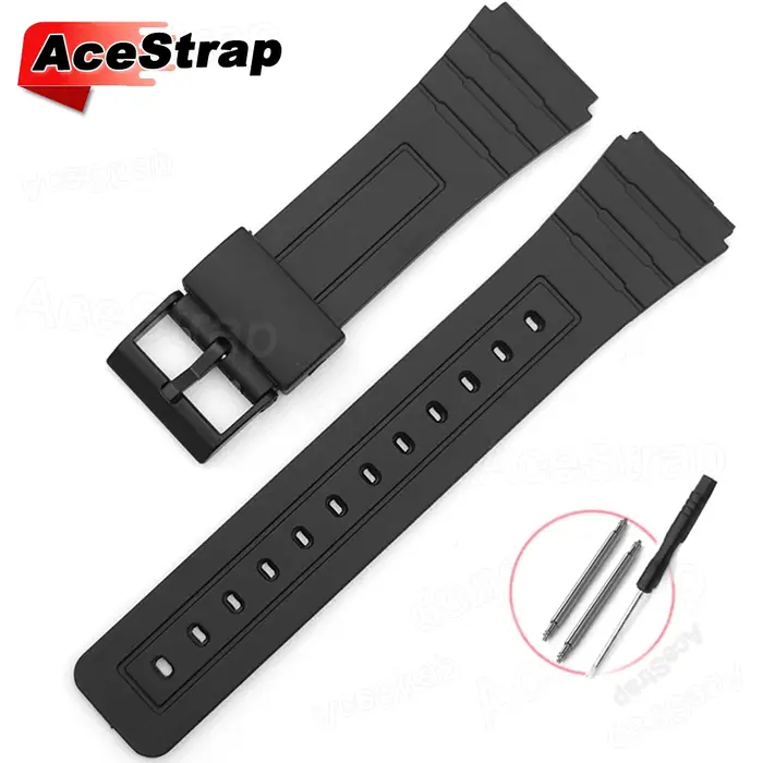 Bracelet de montre en caoutchouc noir 12mm 14mm 16mm 18mm 20mm 22mm, Bracelet universel de sport en