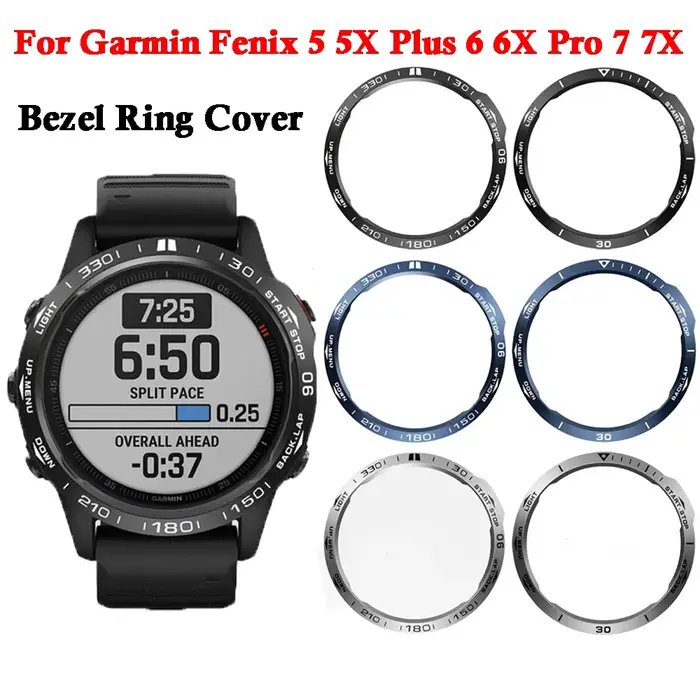 Lunette pour Garmin Fenix 7 7X 6 6X Pro 5 5X Plus