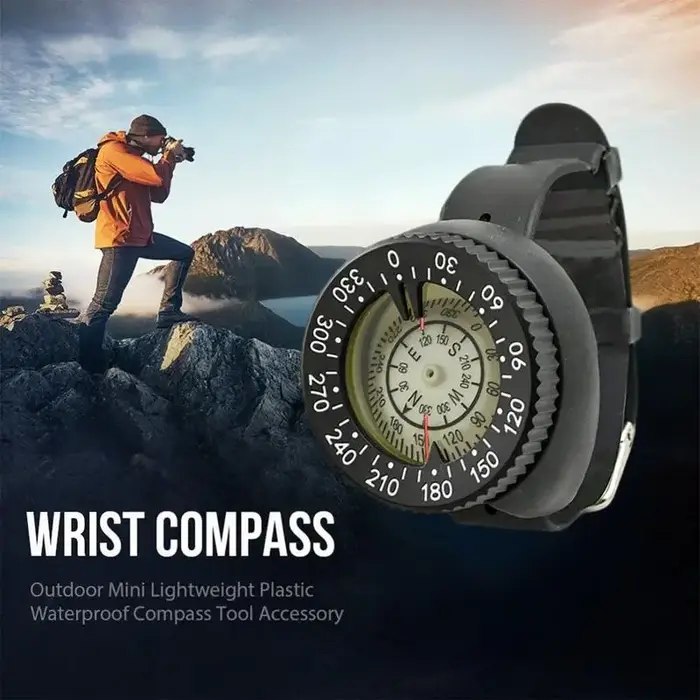 Boussole montre style sous-marine 50m