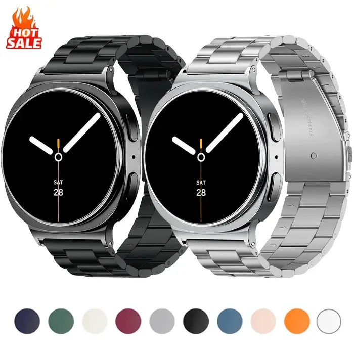 Bracelet en métal pour Samsung Galaxy Watch 8 40mm 44mm 8 classique 46mm