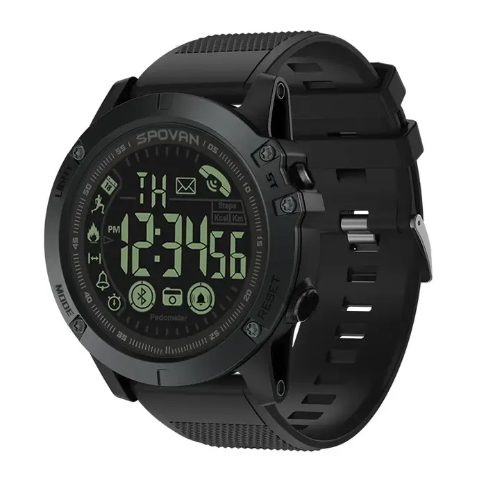 Montre connectée de Sport pour hommes, Bluetooth, électronique, noir, qualité militaire, étanche