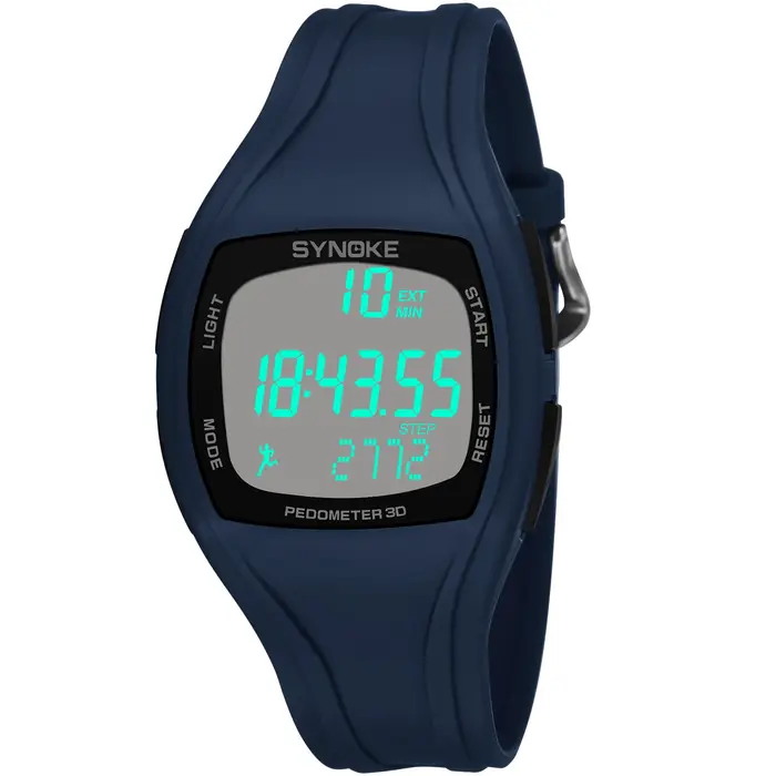 Montres de sport pour hommes SYNOKE, montre-bracelet étanche, horloge électronique masculine, podomè