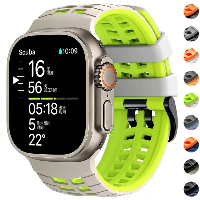 Bracelet respirant pour Apple Watch Ultra 3 2 Series 11 10 9 7 8 6 SE 49mm 45mm 46mm 42mm 44mm