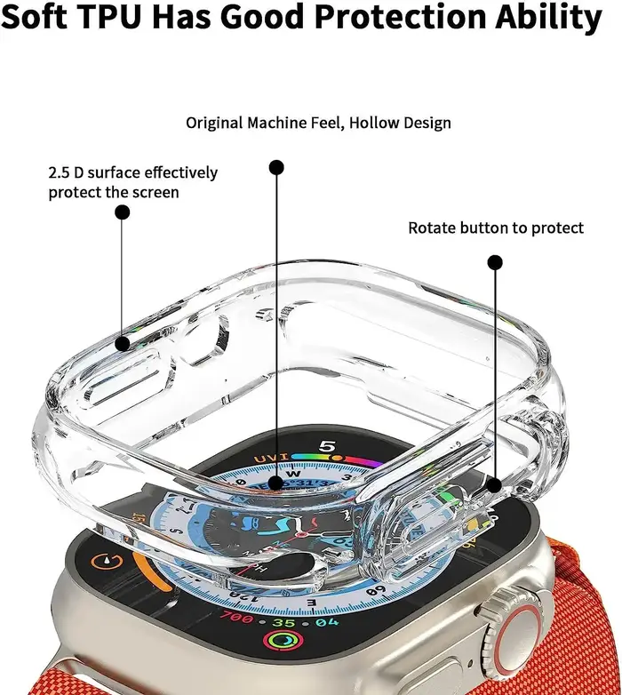 Housse de protection en TPU pour Apple Watch Ultra 49mm