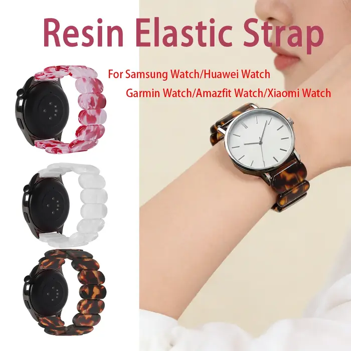 Bracelet élastique en résine de 18/20/22mm pour Garmin vivoactive 6/5/4