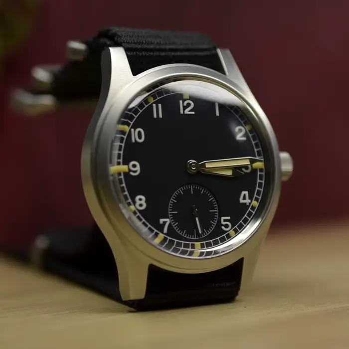 Montre militaire rétro Baltany S2019 D12 WWII, montre à quartz pour homme de 36 mm, étanche à 100 m, lumineuse, en acier inoxydable, décontractée, pour tous les jours
