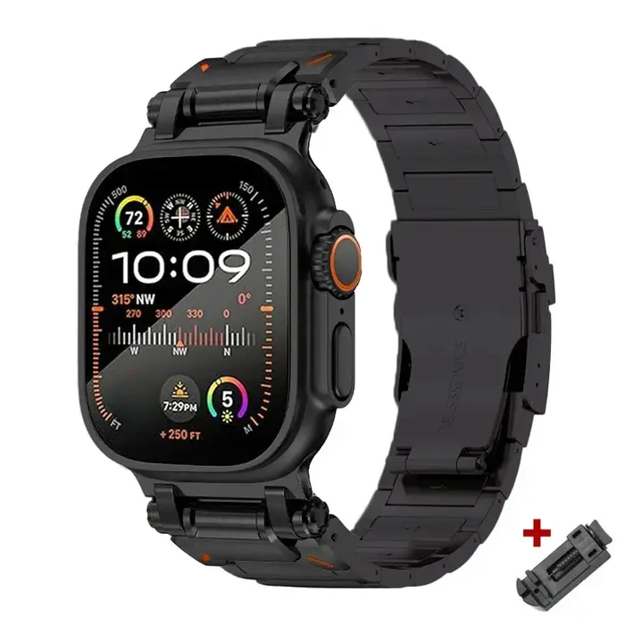 Bracelet en titane pour hommes, pour Apple Watch série 11 10 46mm 9 8 45mm Ultra 3 49mm, lien d'affa