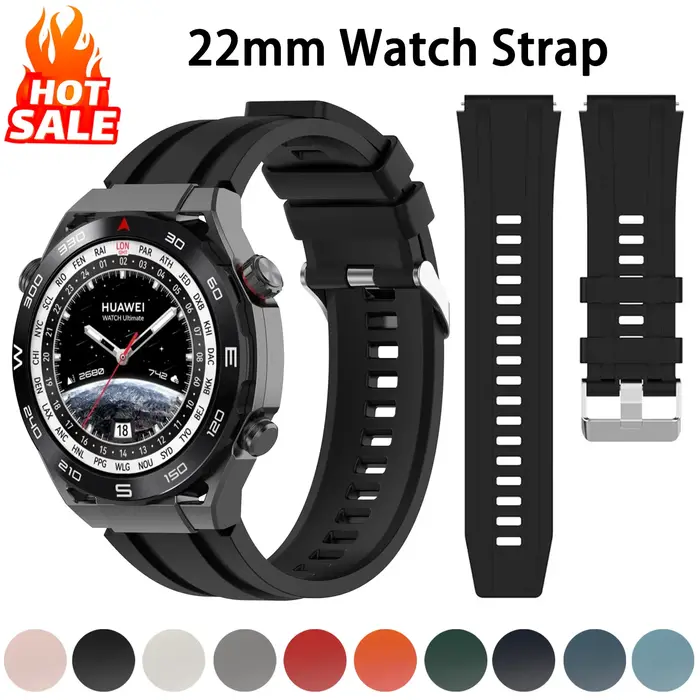 Bracelet en Silicone d'origine pour Huawei montre ultime/GT 5 4 46mm/GT 5 Pro 46mm Smartwatch