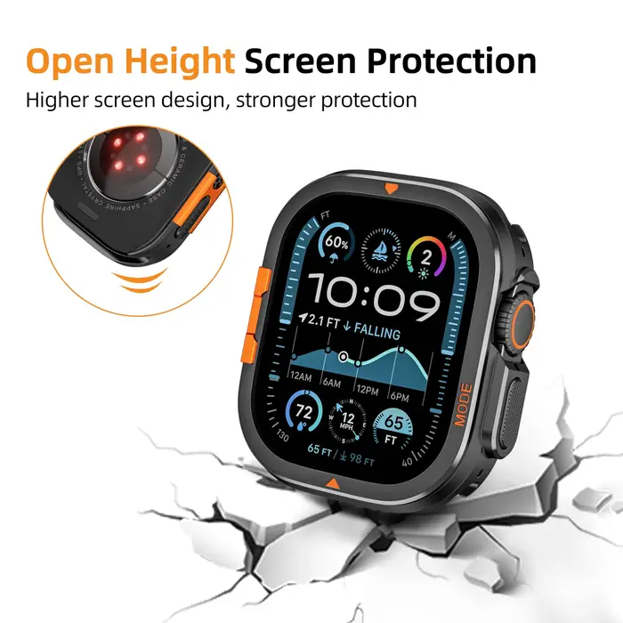 Boîtier métallique Anti-chute pour Apple Watch Ultra 3/2/1 49mm